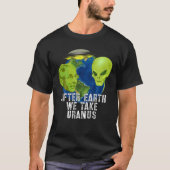 Fauci Alien UFO Buitspace Funny Conservative Ant T-shirt (Voorkant)