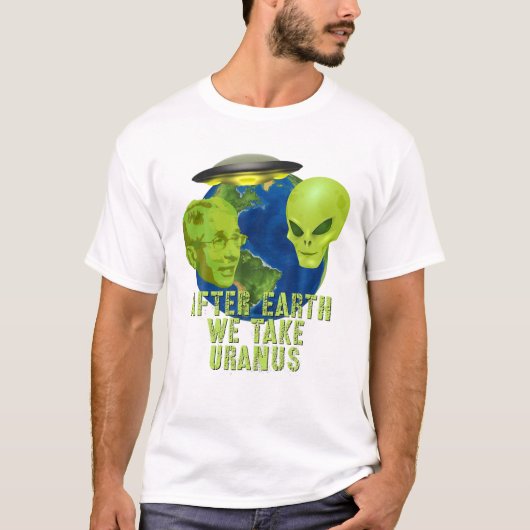 Fauci Alien UFO Buitspace Funny Conservative Ant T-shirt (Voorkant)