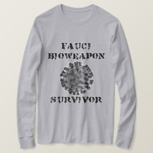 Fauci-biowapen Survivor Long Sleeve T-Shirt