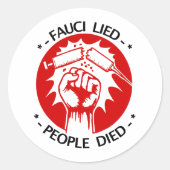 Fauci Lied Sticker (Voorkant)