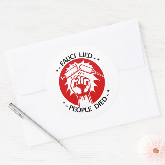 Fauci Lied Sticker (Envelop)