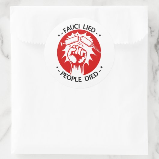 Fauci Lied Sticker (Tas)