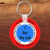 Fauci Ouchie Vaccinatie Ik heb de Jab Sleutelhanger (Voorkant)