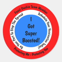 Fauci Ouchie Vaccinatie ik kreeg superBooster