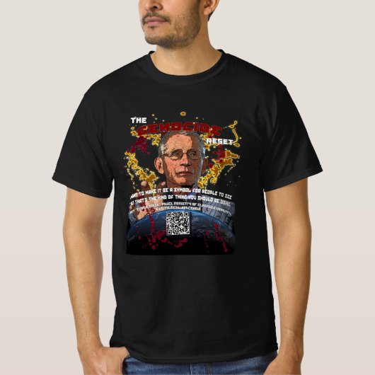 Fauci The Genocide Reset Fauci 2021 Collectors T-shirt (Voorkant)