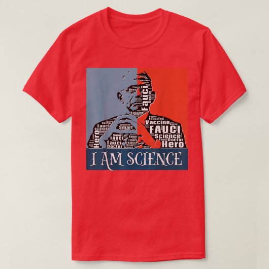 Fauci Trust Science  Retro Support Dr. Antho T-shirt (Design voorkant)