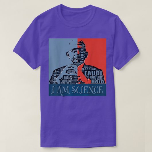 Fauci Trust Science  Retro Support Dr. Antho T-shirt (Design voorkant)