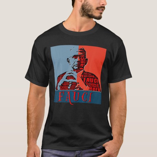 Fauci Trust Science  Retro Support Dr. Antho T-shirt (Voorkant)
