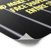 Fauci voor de gevangenis - anti-Anthony Fauci Poster (Hoek)