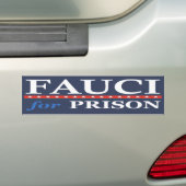 Fauci voor gevangenisstraf Dr. Anthony Fauci Bumpersticker (Op auto)