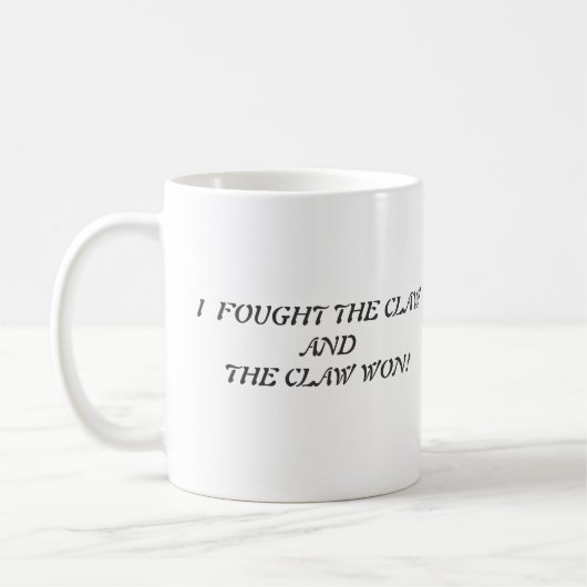 Faught The Claw Won Coffee mok (Links)