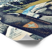 Faulensee Zwitserland Bern Canton Alps Mountain Poster (Hoek)