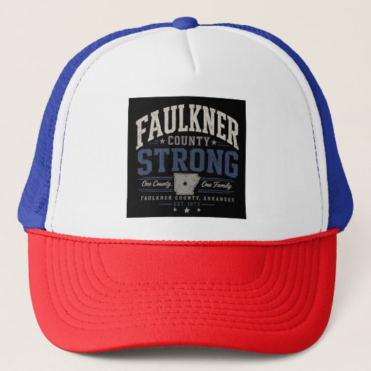Faulkner County Sterke Truckerhoed Trucker Pet (Voorkant)