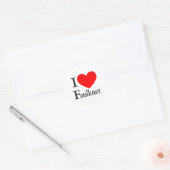 Faulkner Ronde Sticker (Envelop)