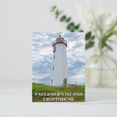 Faulkner's Island Lighthouse, Connecticut Briefkaa Briefkaart (Staand voorkant)