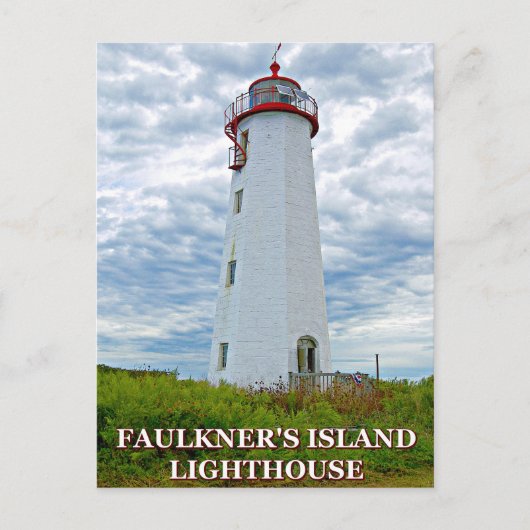 Faulkner's Island Lighthouse, Connecticut Briefkaa Briefkaart (Voorkant)