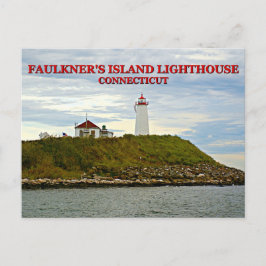Faulkner's Island Lighthouse, Connecticut Briefkaa Briefkaart
