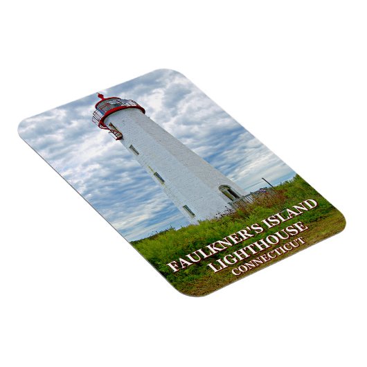Faulkners Island Lighthouse, Connecticut Magneet (Rechterzijde)