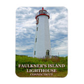 Faulkners Island Lighthouse, Connecticut Magneet (Verticaal)