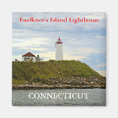Faulkner's Island Lighthouse, Connecticut Magnet (Voorkant)