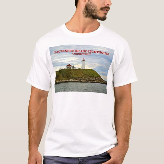 Faulkner's Island Lighthouse, Connecticut T-Shirt (Voorkant)