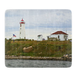 Faulkners Island Lighthouse, CT Cutting Board Snijplank