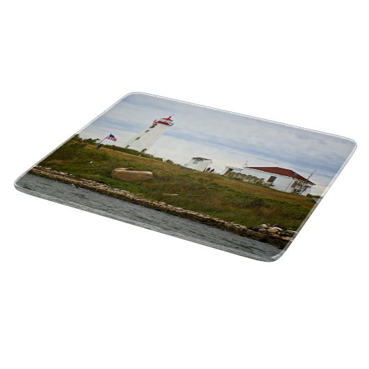 Faulkners Island Lighthouse, CT Cutting Board Snijplank (Hoek)