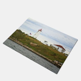 Faulkners Island Lighthouse, CT Door Mat
