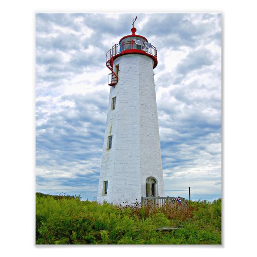 Faulkners Island Lighthouse, CT Photo Print Foto Afdruk (Voorkant)