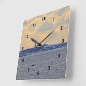 Faulkner's Island Wall Clock Vierkante Klok (Hoek)