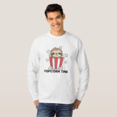 Fault Popcorn Time Funny Animals in Essen T-shirt (Voorkant volledig)