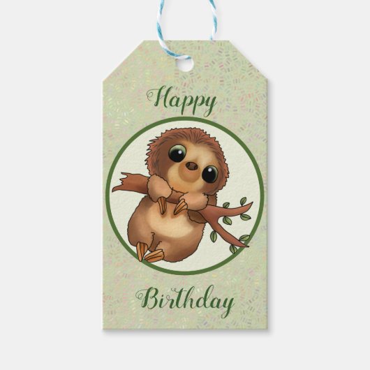 Faultier Cadeaulabel (Voorkant)