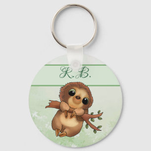 Faultier personalisiert sleutelhanger