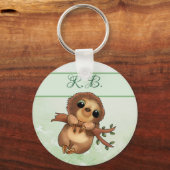 Faultier personalisiert sleutelhanger (Voorkant)