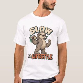 Faultier – Slow Is a Lifestyle T-shirt