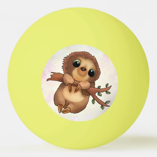 Faultier Tischtennisball Pingpongbal (Voorkant)