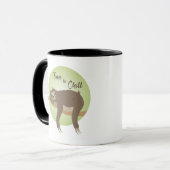 Faultier - Zeit zum Entspannen Mok (Voorkant links)