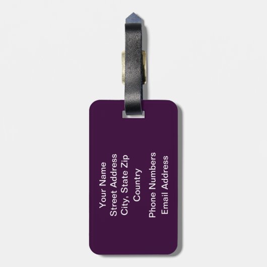 Faultline Apple Bagagelabel (Achterkant verticaal)