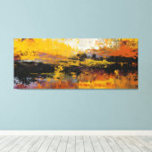 Faultline of Fire and Night Canvas Afdruk (Insitu (Houten vloer))