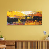 Faultline of Fire and Night Canvas Afdruk (Insitu (Woonkamer))