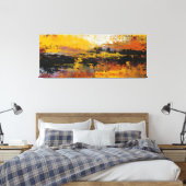 Faultline of Fire and Night Canvas Afdruk (Insitu (Slaapkamer))