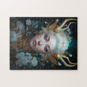 Faun Elf Vrouw Fantasy Kunst Legpuzzel (Horizontaal)