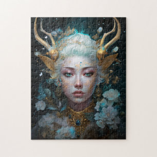 Faun Elf Vrouw Fantasy Kunst Legpuzzel