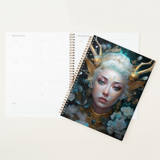 Faun Elf Vrouw Fantasy Kunst Planner (Display)