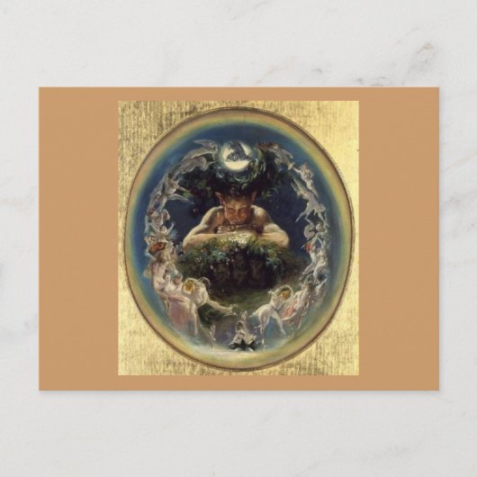 Faun en de Fairies Briefkaart (Voorkant)