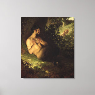 Faun en Nymph, 1868 Canvas Afdruk