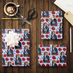 Faun Gehoornde Fae Fantasie  Inpakpapier Vel