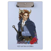 Faun Gehoornde Fae Fantasie Klembord (Voorkant)