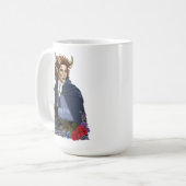 Faun Gehoornde Fae Fantasie Koffiemok (Voorkant links)