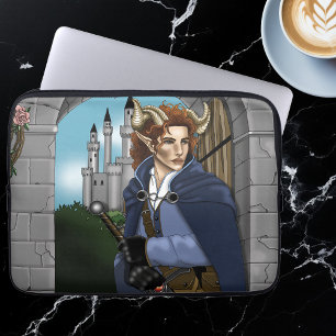 Faun Gehoornde Fae Fantasie  Laptop Sleeve